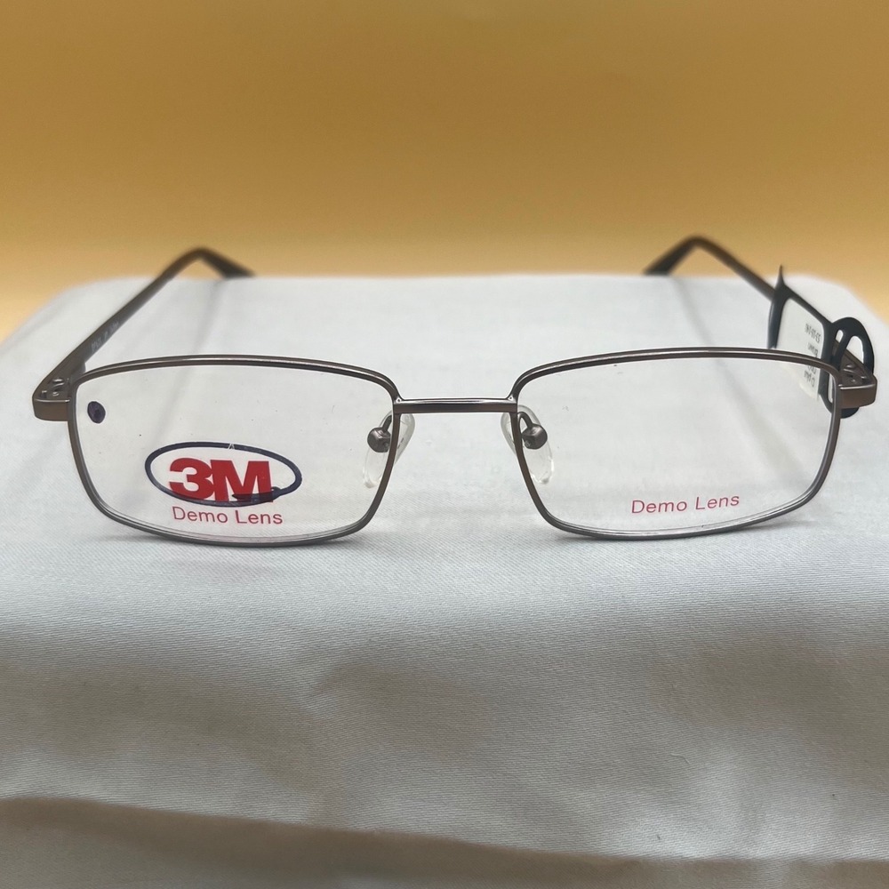 3M D Plus DP620 Brown Metal Rectangular Safety Eyeglass Frames Z87-2+ 53-18-140